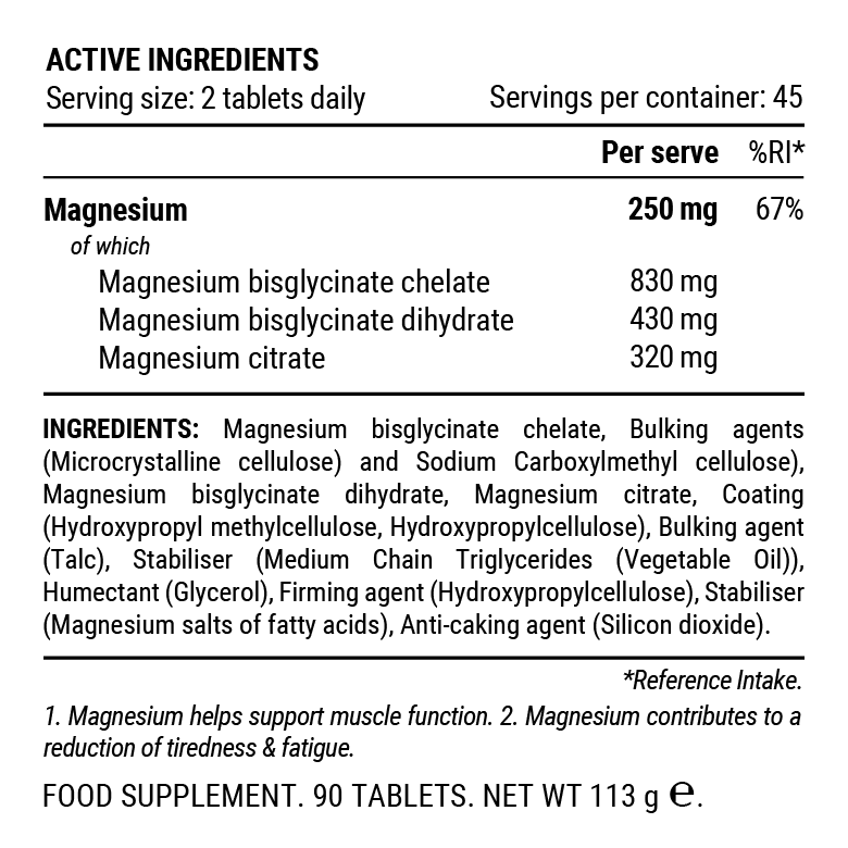 PILLAR PERFORMANCE Triple Magnesium Tablets