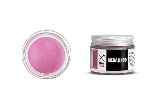 MEGAZINCO FUCHSIA - SPF 50 mineral &amp; 100% NATURAL High protection sun cream / paste