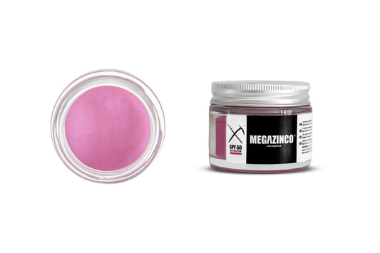 MEGAZINCO FUCHSIA - SPF 50 minerale & 100% NATURALE Crema / pasta solare alta protezione