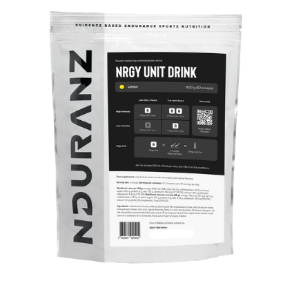 Nduranz NRGY UNIT DRINK 1.5 KG LEMON NO CITRIC