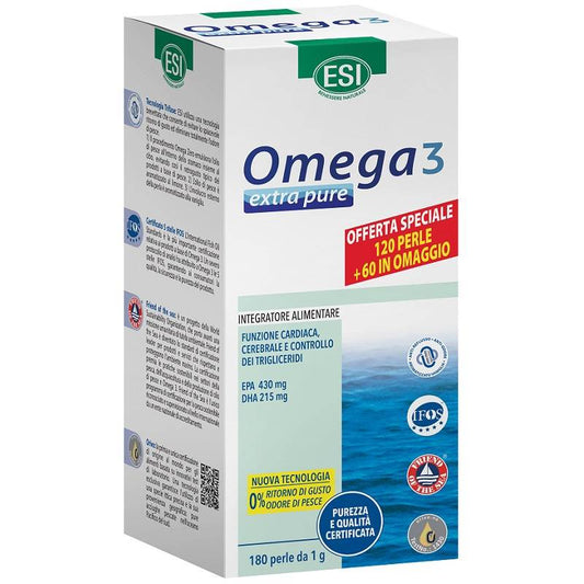 ESI OMEGA 3 EXTRA PURE 120 + 60 PEARLS OFFER 